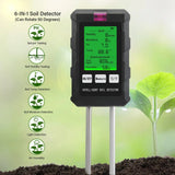 New Arrival 6 in 1 Soil Fertility Meter PH Mositure Sunlight Humidity Fertility Soil Detector