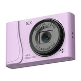 4K CCD Digital Camera for Student Compact Digital Photography Camera 180°Flip Screen Selfile Camera for Kid Adult Beginners
