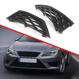 2PCS Front Side Grill Covers 5F0853665C 5F0853666C Front Fog Light Grill Cover Fog Light Frame for SEAT Leon SC ST 5F 2012-2017