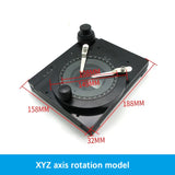 All Metal Microscope Precision Rotating Mobile Platform XYZ Axis Three-Axis Bidirectional Rotating Stage