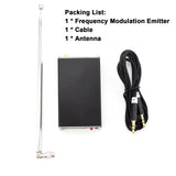 2000M 0.5W FM Transmitter 76-108Mhz Digital Display FM Stereo Transmit Type-C USB For Radio Broadcast Campus Station