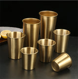 10pcs Stainless Steel Pint Cup Unbreakable Drinking Glasses Metal Beer Glasses
