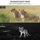 Redleaf RD3049PRO 4K 30MP Native WIFI Trail Camera Photo Traps with No Glow IR Leds for Night Vision Home Garden Security