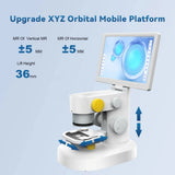 T1 9 Inch Trinocular Biological Microscope Magnifier 1200X 12MP Digital Stereo Video Microscope Camera with Touch LCD Monitors