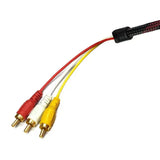 1.5M 5FT HDMI-Compatible Av Male To 3 RCA Conversion TV Set-Box DV DVD Audio Video Cable to 3rca Digital Wire Converter Adapter