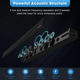 BESTISAN S7020P HIFI Sound Bar With 3.5mm Audio Cable Treble Bass BT USB AUX Optical Coaxial Input Home Theater Experience