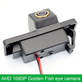 Golden-FishEye Rear View Camera For Peugeot 308 Hatchback 308CC (T7, T9) 2007~Present 208 408 508 3008 C3 C4 C5 HD Night Vision