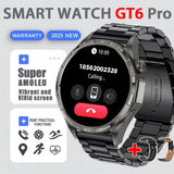 Watch6pro Smartwatch 1.5 Inch HD IPS Screen GPS Motion Tracking Bedlight BT Call Altitude Pressure Dynamic Island Health Monitor