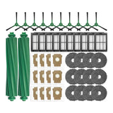 For Irobot Roomba Plus 405/505 Combo Vacuum Replacement Parts- Main Side Brush, HEPA Filter, Dust Bag, Mop Cloth Ac