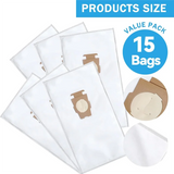 E-Easy To Use-15Pack 204814 Bags Compatible For Vacuum Bags 205811 Style F,204811,204814,Fit For All Generation G,Se