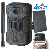 H2 4G LTE APP Wireless Wildlife Hunting Trail Camera 2.7K HD 14MP Infrared Night Vision Telescope PIR Detection with Solar Panel