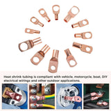 170Pcs Battery Cable Ends Assortment Kit AWG 12 10 8 6 4 ,12 Sizes Battery Wire Lugs Tubular Ring Connectors SC Terminals