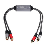 2Way RCA Audio Isolator RCA Audio Current Noise Eliminator RCA Audio Noise Filter Audio Signal Noise Reducer