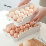 Stackable Egg Storage Box  Refrigerator Storing Container Eggs Tools Racks Plastic Fresh Egg Shelf Kitchen Accessories