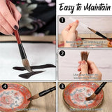 48Pc Chinese Calligraphy Brush Set Watercolor Brush Bulk With Roll Bamboo Brush Holder For Writing Suitable For Pa