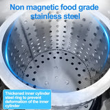 1100W Commercial Vegetable Dehydrator Machine 304 Stainless Steel Inner Basket Food Dehydrator for Food Industry Quick Dry 220V