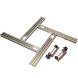 Engraving Guide Rail Bracket Routing Jig Frame System Adjustable Frame Rectangles and Squares Trimming Machine Milling Groove