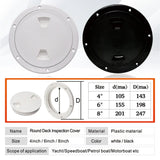4/6/8 Inch Boat Hatches Deck Plate Round Deck Inspection Access Hatches Cover Non Slip Detachable for Marine Boat Yacht