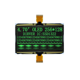 4.7 inch OLED Display 256x128 Ultra-High Resolution SSD1322 Driver Industrial Control 30Pin Green Light Supports 16 Grayscale
