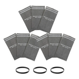 38737 Dust Filter Bags 9Pcs For Craftsman 2 To 2.5 Gallon Wet/Dry Vacuums, Comes With 3 Retaining Bands,Part# 9-3873