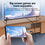 4K 60Hz NO Delay HD Video Conversion Cable Type c To HDMI-Compatible Screen TV Computer 2 Meters Screen Projection Alloy Cables