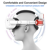 VR Head Strap With Battery For Meta/Oculus Quest 2,Adjustable Elite Strap VR Power Charger Station VR Accessories
