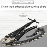 Chain Exhaust Tube Pipe Cutter Multi Wheel Blade Tail Pipe Cutter Chain Cutter Automotive Exhaust And Tailpipe Chain Cutter Tool