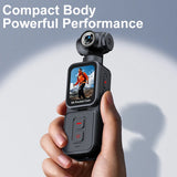 Pocket Action Camera 270° Auto Rotatable Stabilization Touch Screen Sports DV Bodycam Portable Digital Video Recorder