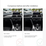 2X Car Dashboard Cover Stickers For BMW 3 4 Series GT F30 F32 F34 Interior Decoration Frame Trim RHD Real Carbon Fibre
