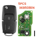 XKB508EN Wire Universal Remote Key 2 Button Fob For VW B5 Style For Xhorse VVDI Key Tool 15Pcs/Lot