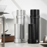 220V Electric Coffee Bean Grinder Home 100W Small Hand Drip Automatic Grinding Machine Quiet Grinding Aluminum Body CNC Cutter