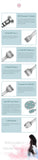40K Lipo 8 In 1 S Shape Fat Cavitation Vacuum Negative Pressure RF Ultrasonic System Slimming Machine Accessory handle