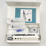 New Electric Microneedle 5 Speed Adjust Beauty Derma Pen Microneedling Skin Care Tool With 2Pcs Round Cartridge Needle
