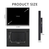 15inch 1024x768 Industrial LCD Monitor VGA DVI Input Port Black Metal Case