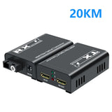 20Km HDMI Fiber Extender Over Single SC Fiber Optical Cable 3km 1080P HDMI To Fiber Optical Video Transmitter Receiver Converter