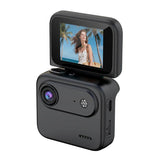 Mini Sports Camera 4K Ultra Clear Recording VLOG Recorder Flip Screen Anti Shake  Wide-angle Student Travel Camera Portable
