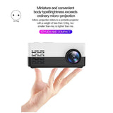 (BAAY) J15 Pro Led Mini Projector for Home Theater 480x360 Pixels 1080P Supported USB Audio Video Mini Beamer-EU Plug