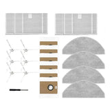 For Narwal Freo S Robot Vacuum Cleaner- 21PCS Replacement Parts Including Hepa Filter, Mop Cloth, Dust Bag& Side Br