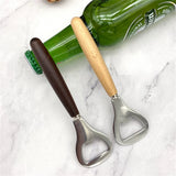 20pcs Stainless Steel Bottle Opener Bartender Wood Beer Opener