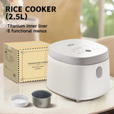 2.5L Electric Rice Cooker with Titanium Liner for 2-3 People MultiCooker Smart Steamed Rice Kitchen Machine 220V