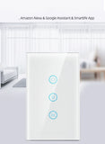Best-Selling Waterproof Durable Smart Switch with Voice Control Metal-Framed Wi-Fi Curtain Wall Switch Timed On/Off Feature