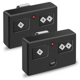 AXS1 Remote Transmitter Replacement For Ghost Controls 3-Button Remote Transmitter For Automatic Gate Openers