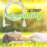 Grounding Cord Replacement Grounding Cable Accessories for Grounding Sheets Fits All Popular Brands White 15 Feet Mat Healthy