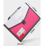 Portable A4 Expanding File Folder PP Multi-layer Paper Document Organizer 13 Grids Office School Supplies Organ File Holder