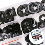 280Pcs Internal Tooth Push On Locking Washers Speed Clips Star Nut Locking Fasteners Assortment Kit M3 M4 M5 M6 M8 M10 M12
