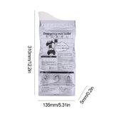 1/4/10/12 PCS Outdoor Emergency Pee Bags Portable Car Pee Bags Travel Mini Mobile Toilet Leak-Proof Urine Bag for Baby Women Men
