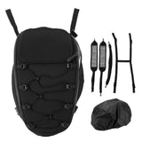 Motorcycle Rear Bag  Motorbike Storage Pack Reflective High‑Density Woven Oxford Cloth for Autocycle