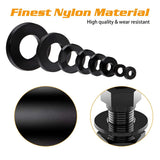 500Pcs Nylon Flat Washer Assortment Set Washers Metric Sealing Spacer Gasket