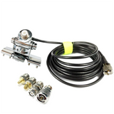 ABWG-Car Radio Antenna Mount Bracket 5M PL259 SO239 Coaxial Feeder Extend Cable SMA Female Male BNC