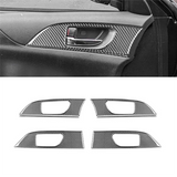 Carbon Fiber For Subaru Impreza 2009 2010 2011 Car Inner Door Handle Panel Cover Trim Interior Accessories